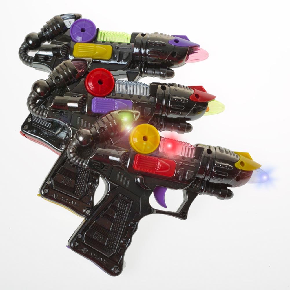 Rhode Island Novelty 7-Inch Light Blaster Gun – LED Party Toy for Kids and Adults