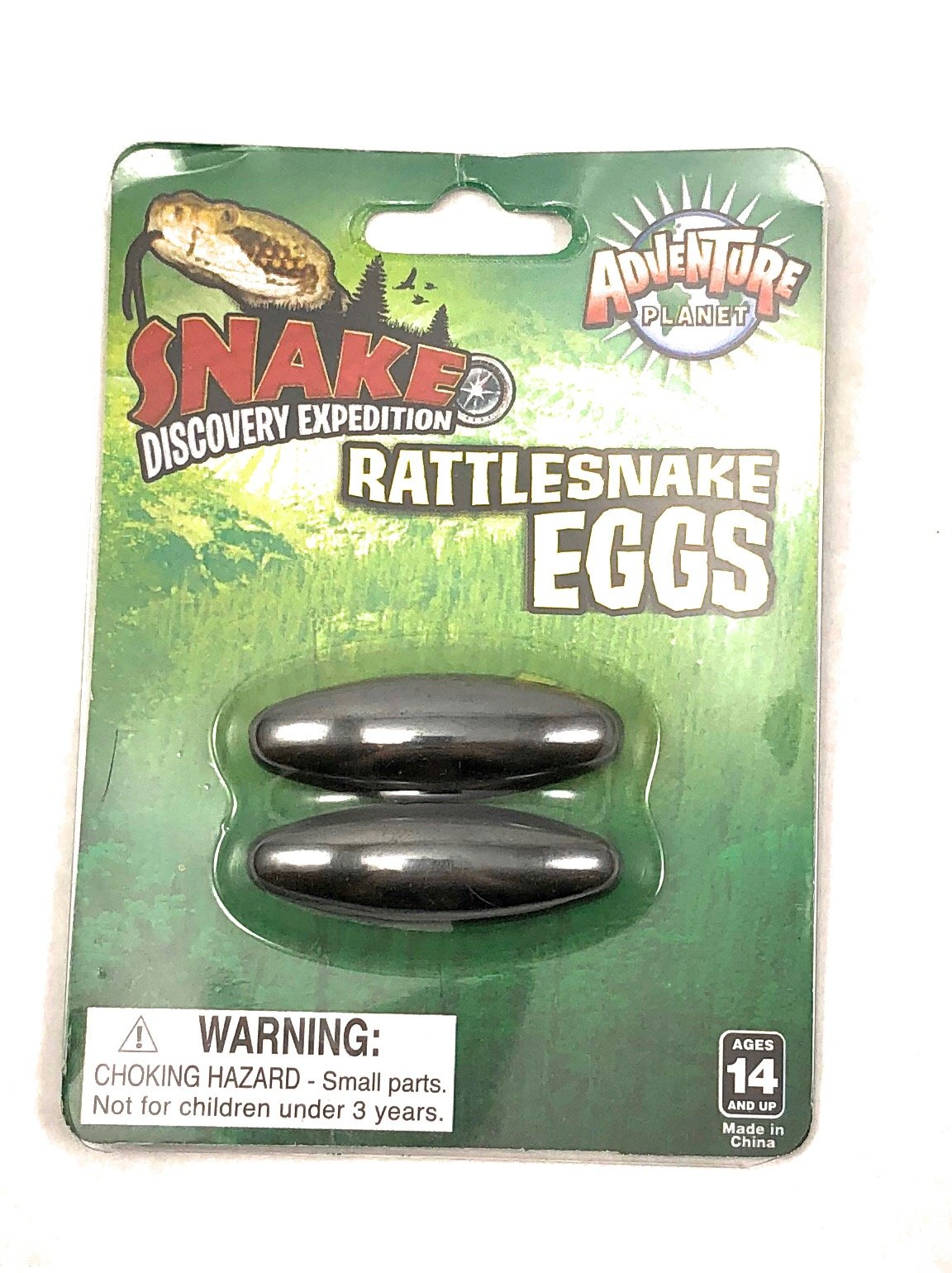 Rhode Island Novelty Adventure Planet Magnetic Rattlesnake Eggs 2-Pack