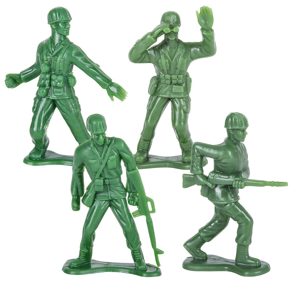 Rhode Island Novelty 4-Inch Army Men Set — 8 Assorted Figures