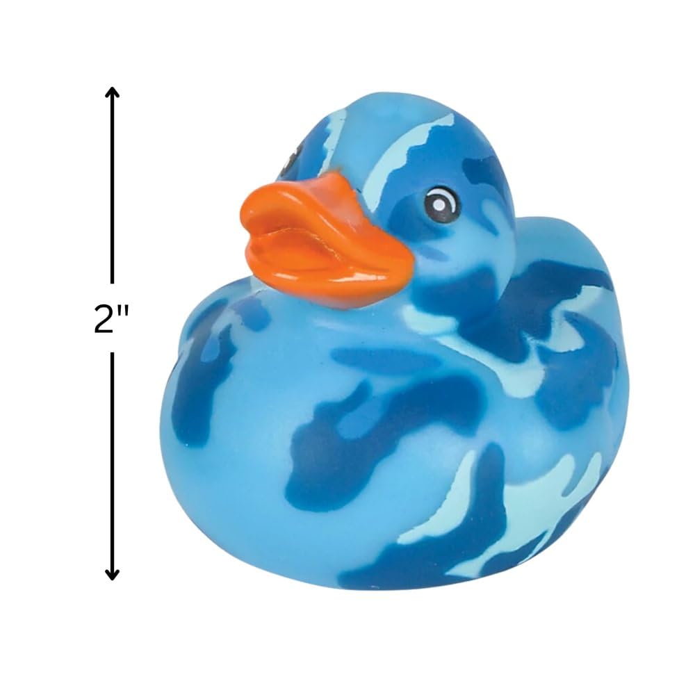 Rhode Island Novelty Two Inch Camouflage Rubber Duckies One Dozen Assorted