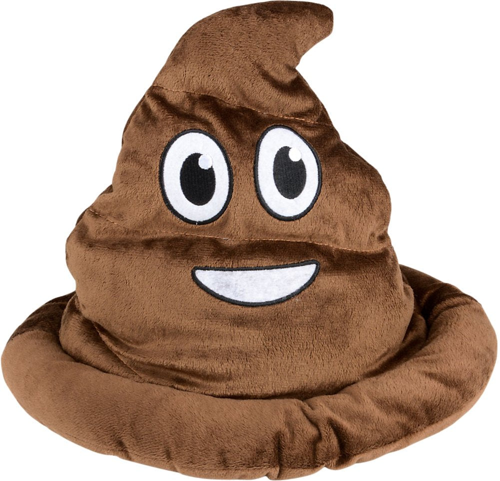 Rhode Island Novelty Brown Emoticon Poop Hat - 1 Per Order | Party Costume Accessory