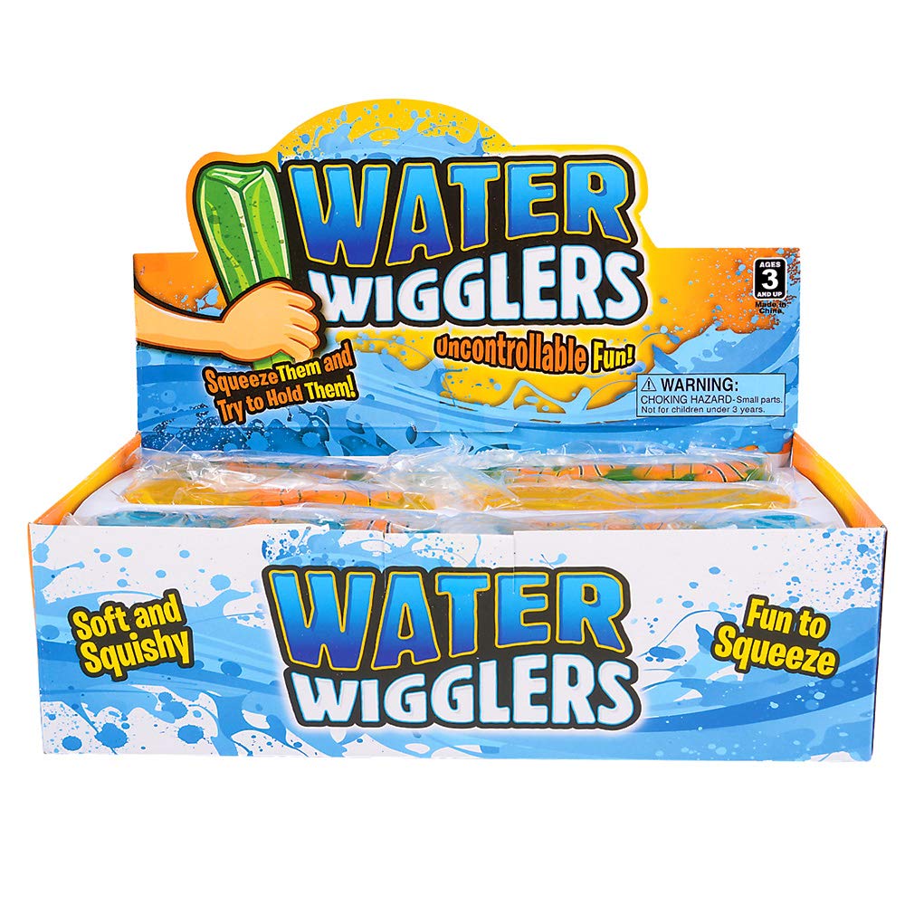 Rhode Island Novelty 4.75 Inch Clownfish Water Wiggler - Sensory Toy for Bath, Play, and Relaxation