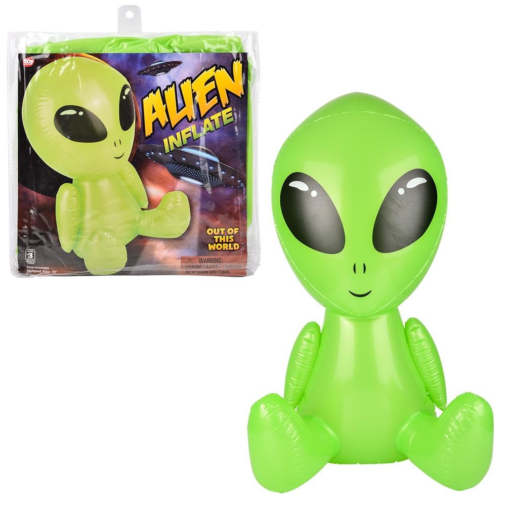 Rhode Island Novelty 38\" Galactic Alien Inflatable – 1 Piece