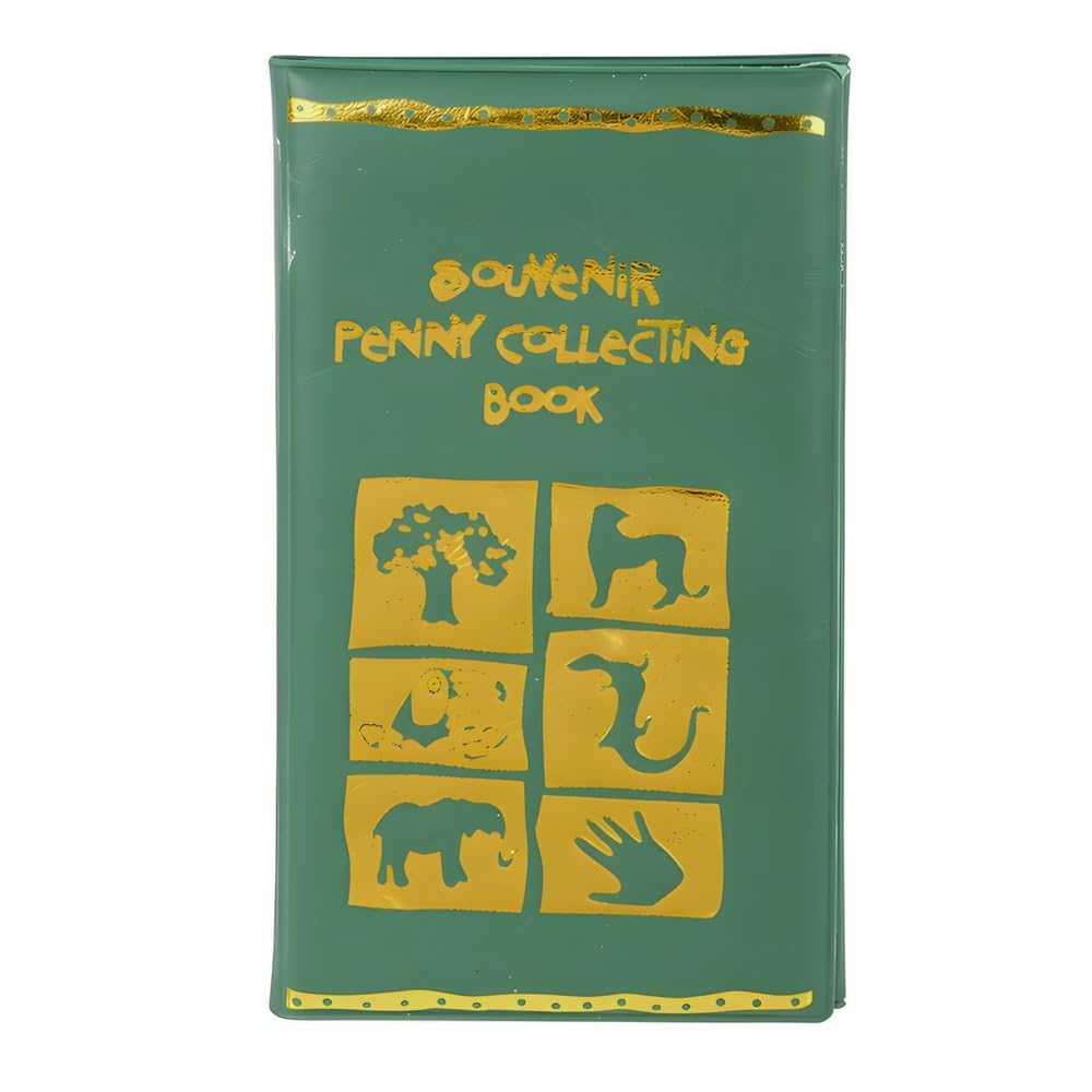 Rhode Island Novelty Green Zoo Penny Collecting Book – One Per Order