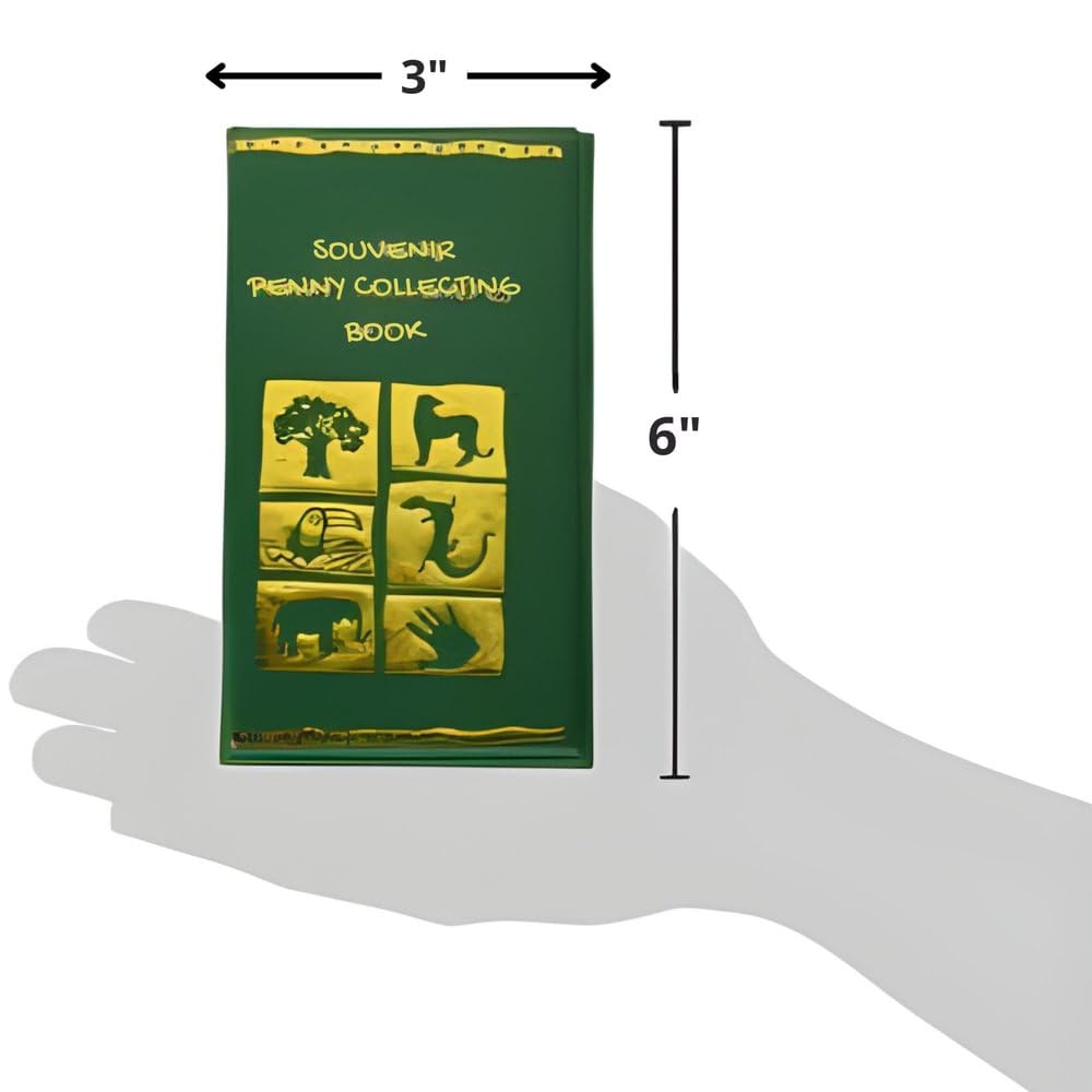 Rhode Island Novelty Green Zoo Penny Collecting Book – One Per Order
