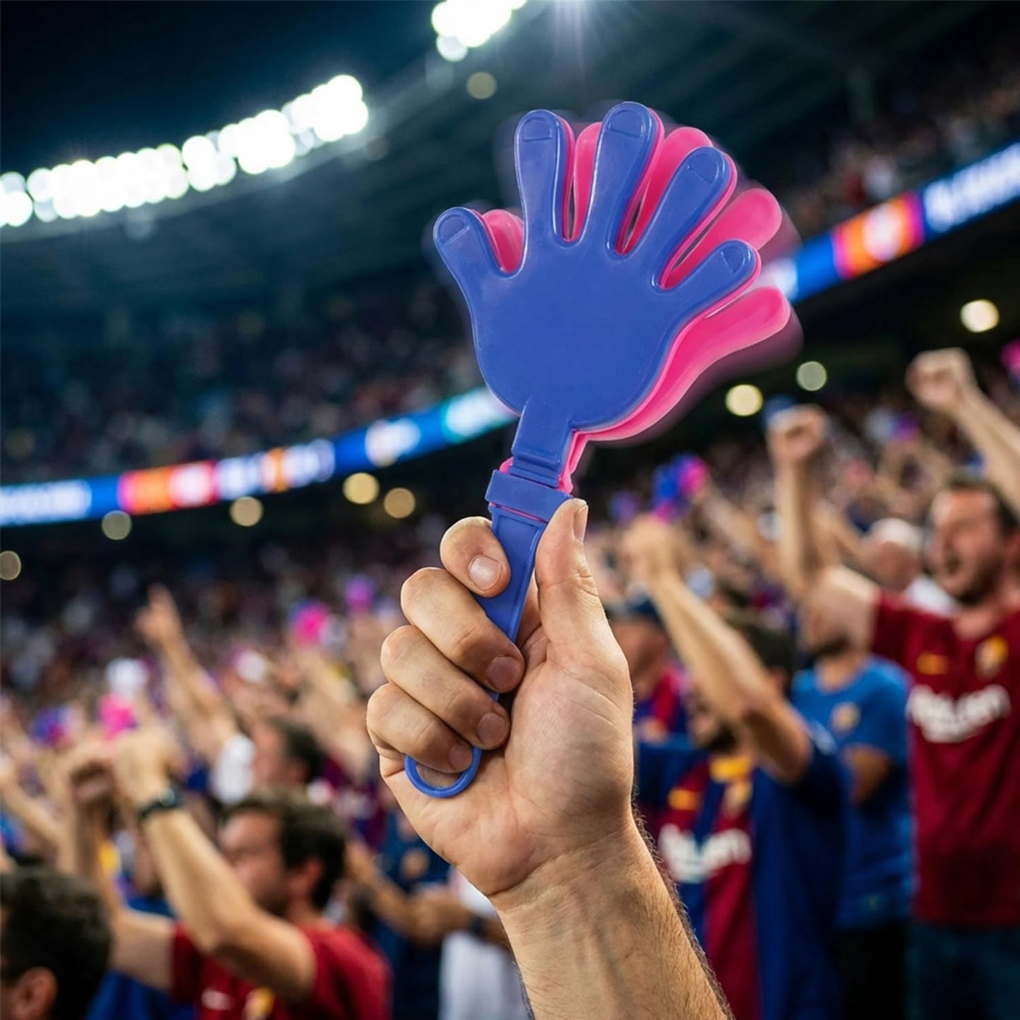Rhode Island Novelty 7.5-Inch Hand Clapper – Colorful Party Sound Makers