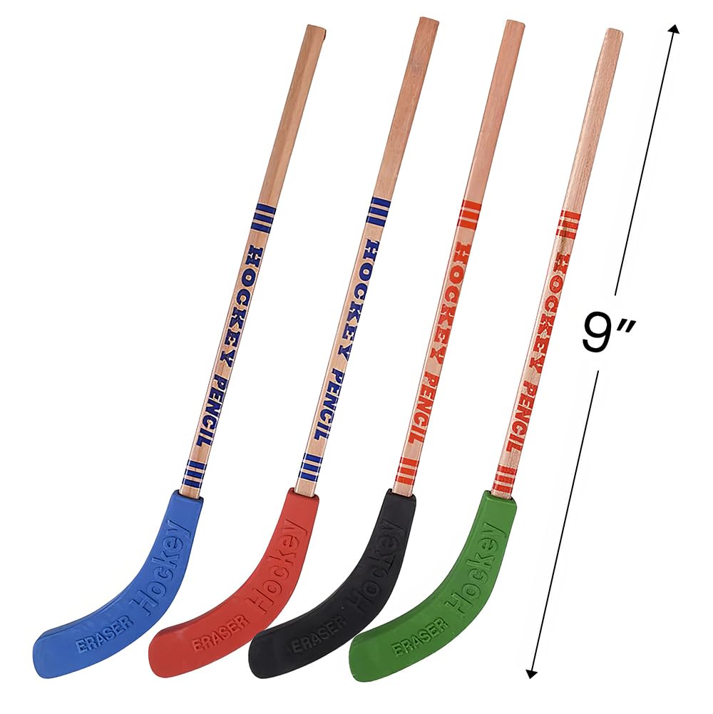 Rhode Island Novelty Hockey Stick Pencils, 12 Pack