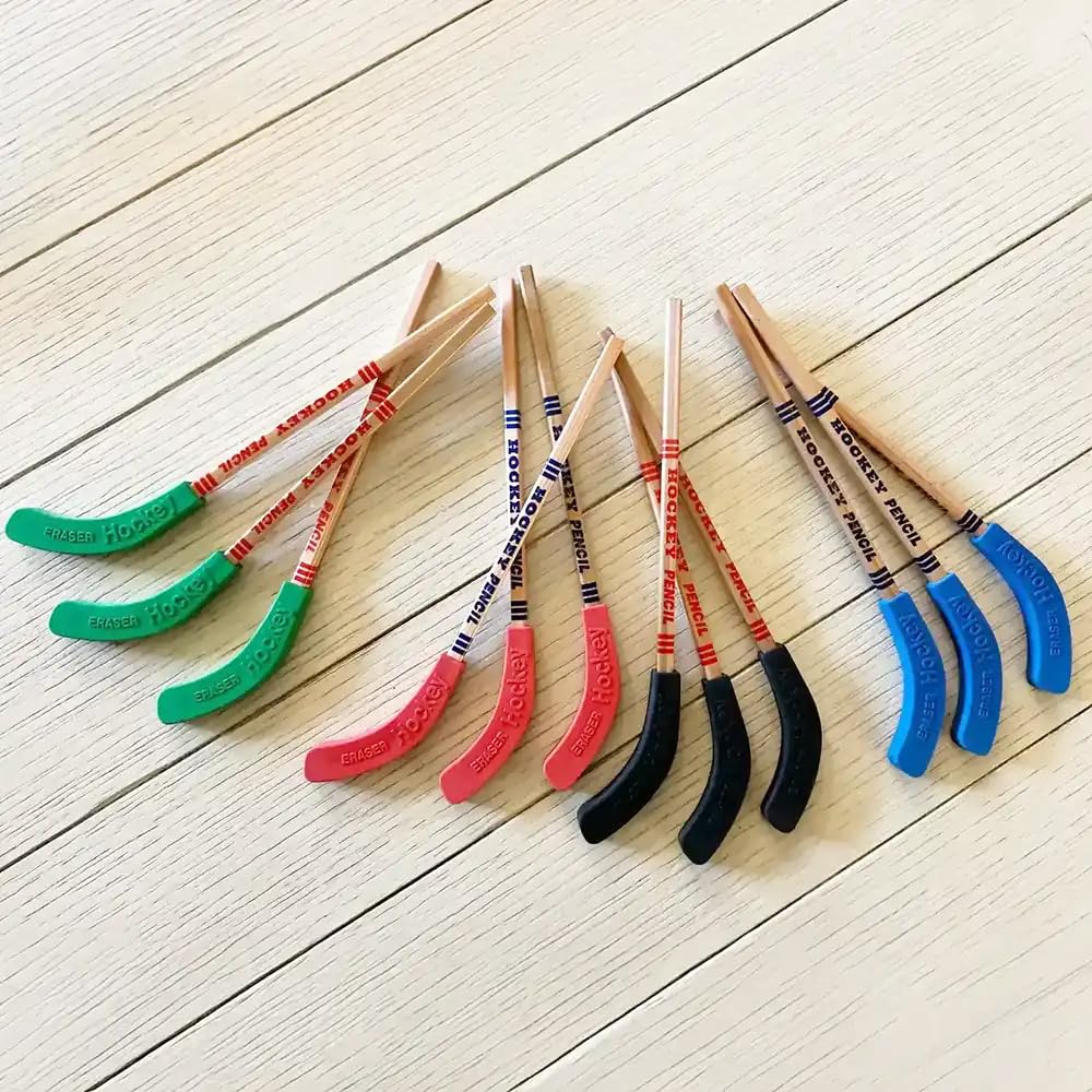 Rhode Island Novelty Hockey Stick Pencils, 12 Pack