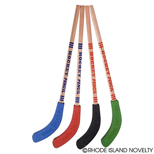 Rhode Island Novelty Hockey Stick Pencils, 12 Pack
