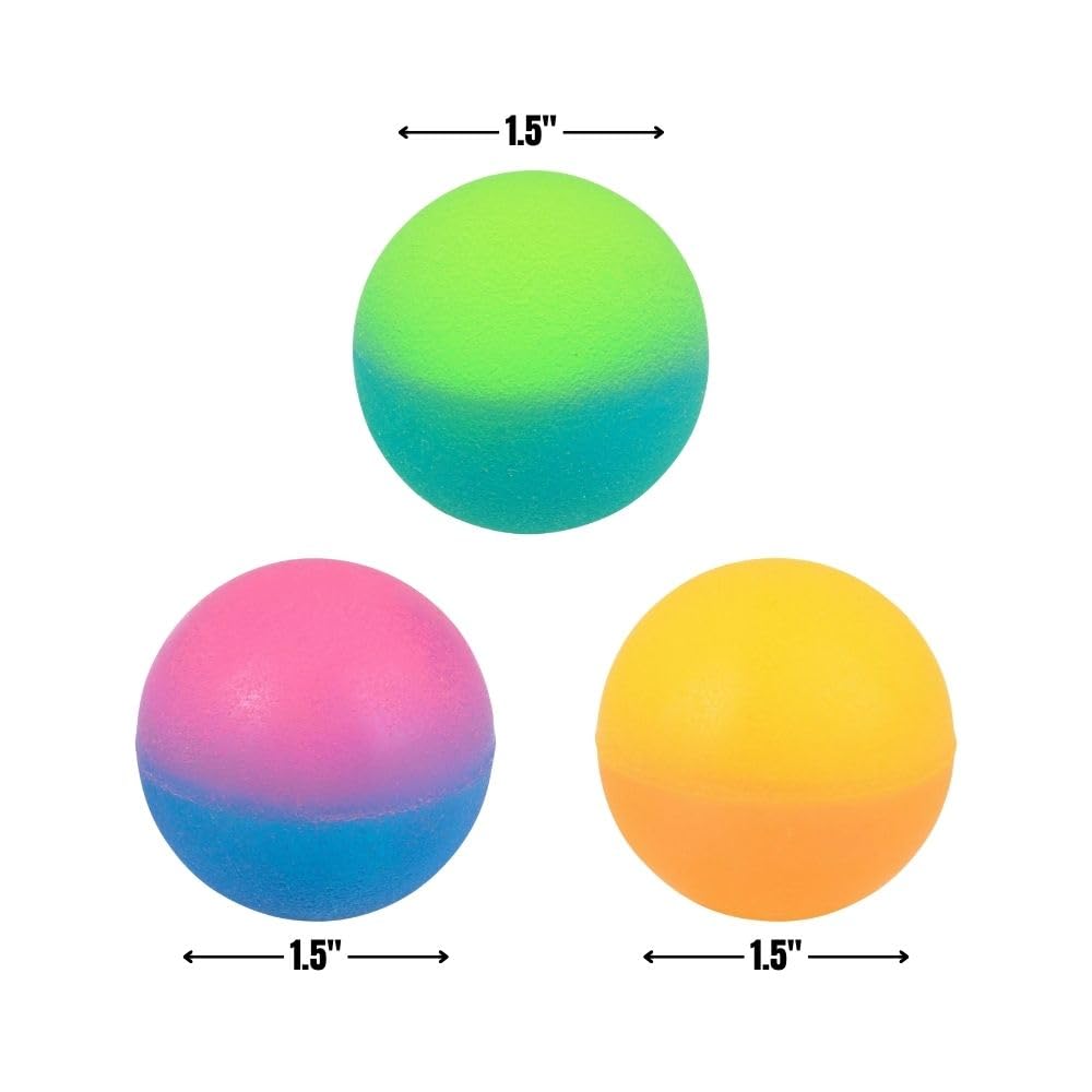 Rhode Island Novelty 1.5-Inch ICY Hi-Bounce Balls – 12 Pack