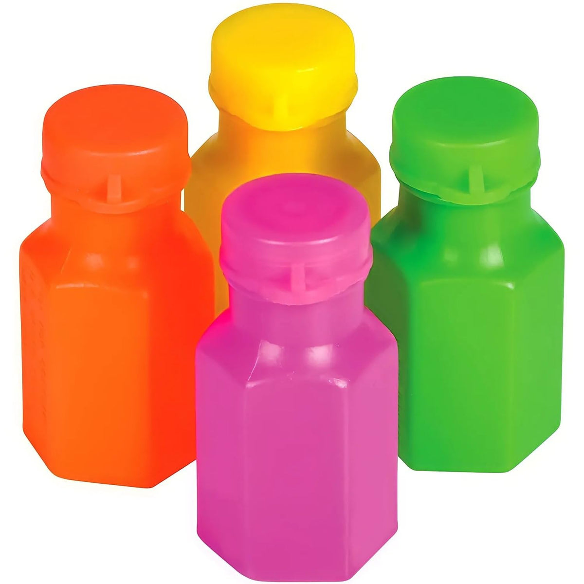 Rhode Island Novelty 1.75 Inch Neon Bubble Bottles – Pack of 48