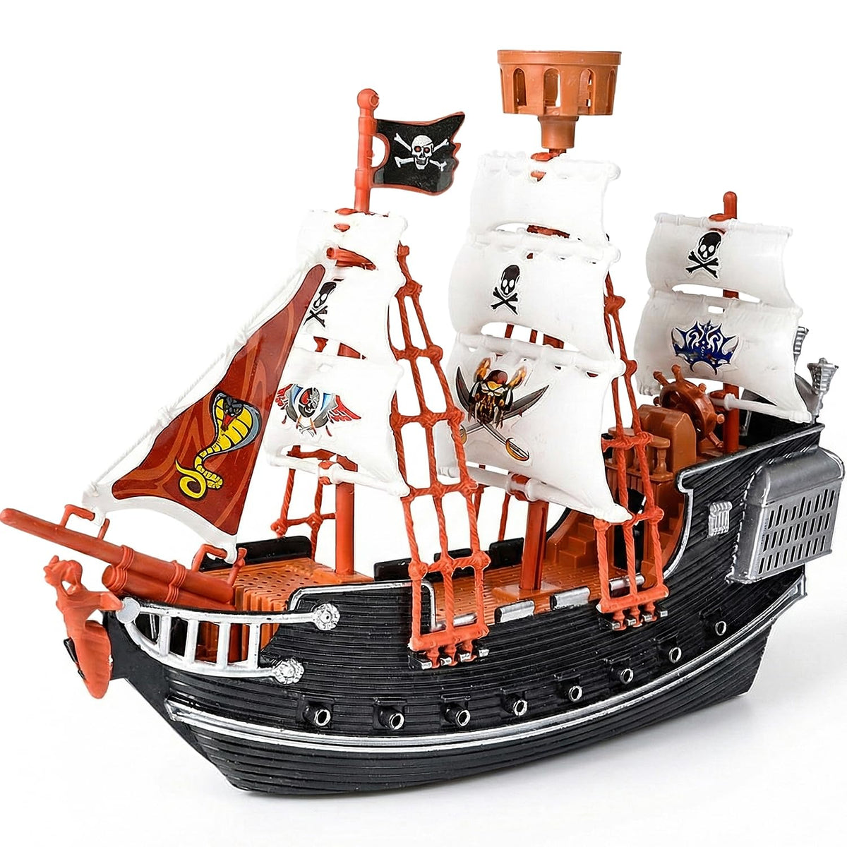 Rhode Island Novelty 10-Inch Pirate Boat – One Per Order | Adventure Toy for Kids