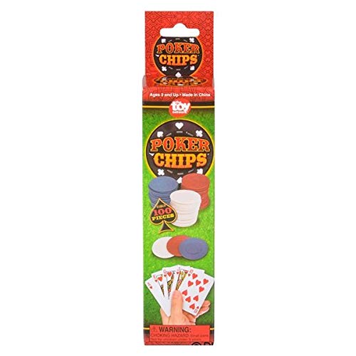Rhode Island Novelty 1.5-Inch Poker Chips – 100-Chip Set for Game Nights