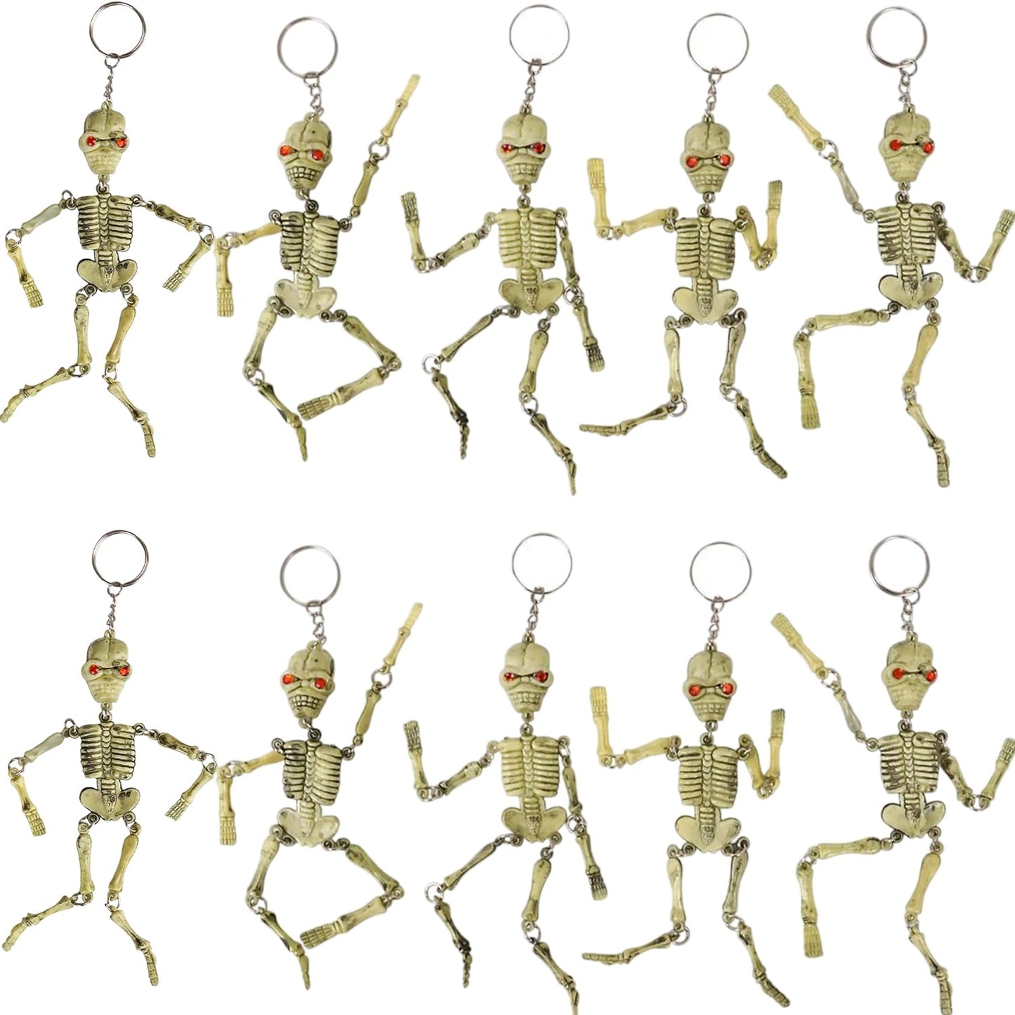 Rhode Island Novelty Skeleton Keychains – Pack of 12
