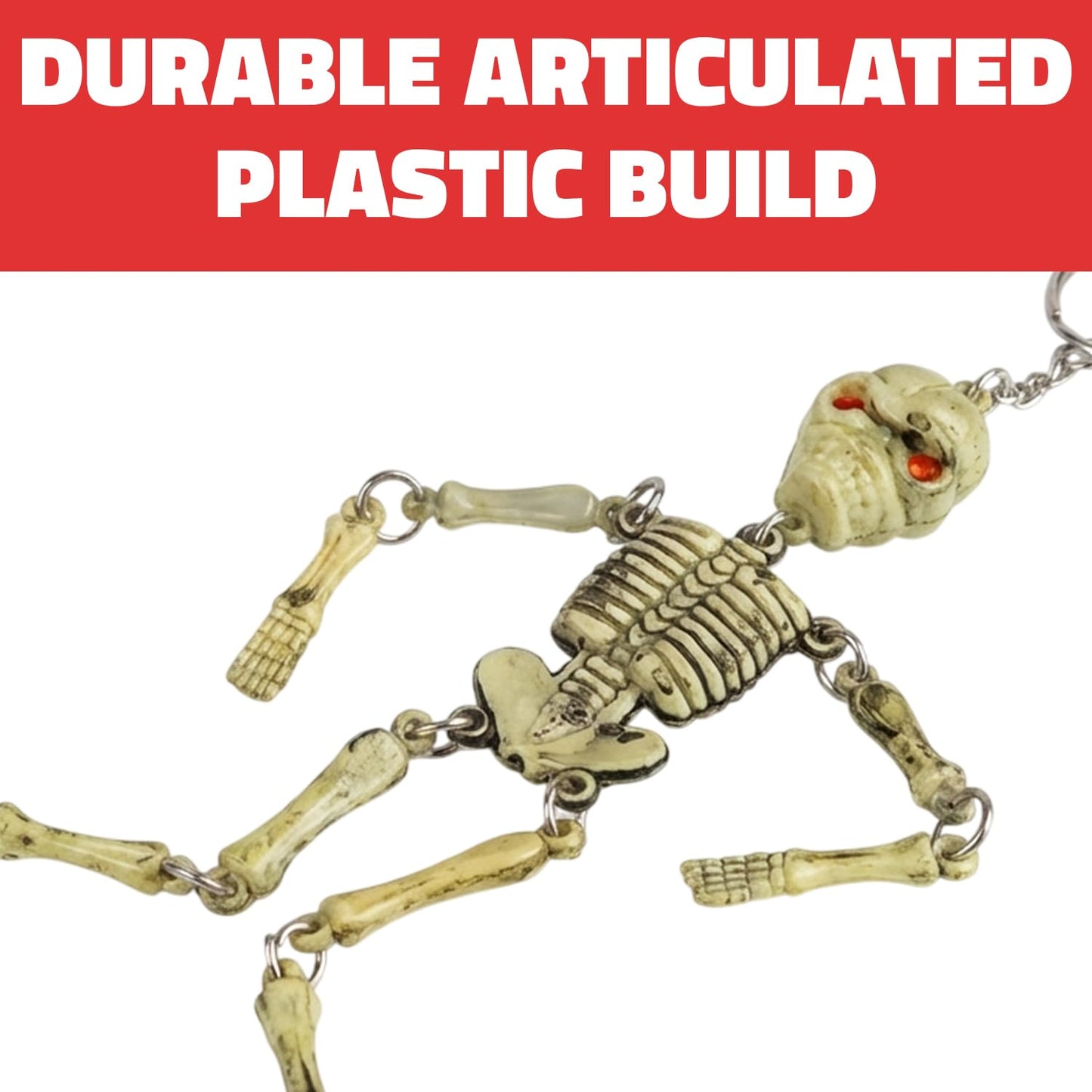 Rhode Island Novelty Skeleton Keychains – Pack of 12