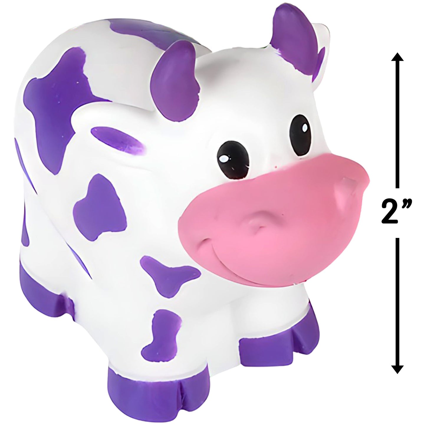 Rhode Island Novelty 2in Rubber Water Squirting Cows – Assorted Dozen