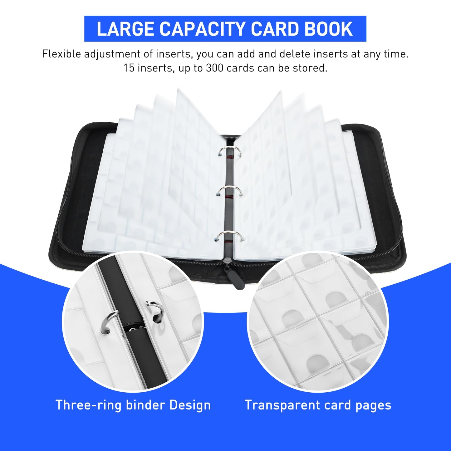 RHOTALL 300-Pocket Cards Binder for Zelda Tears of the Kingdom & Amiibo Cards