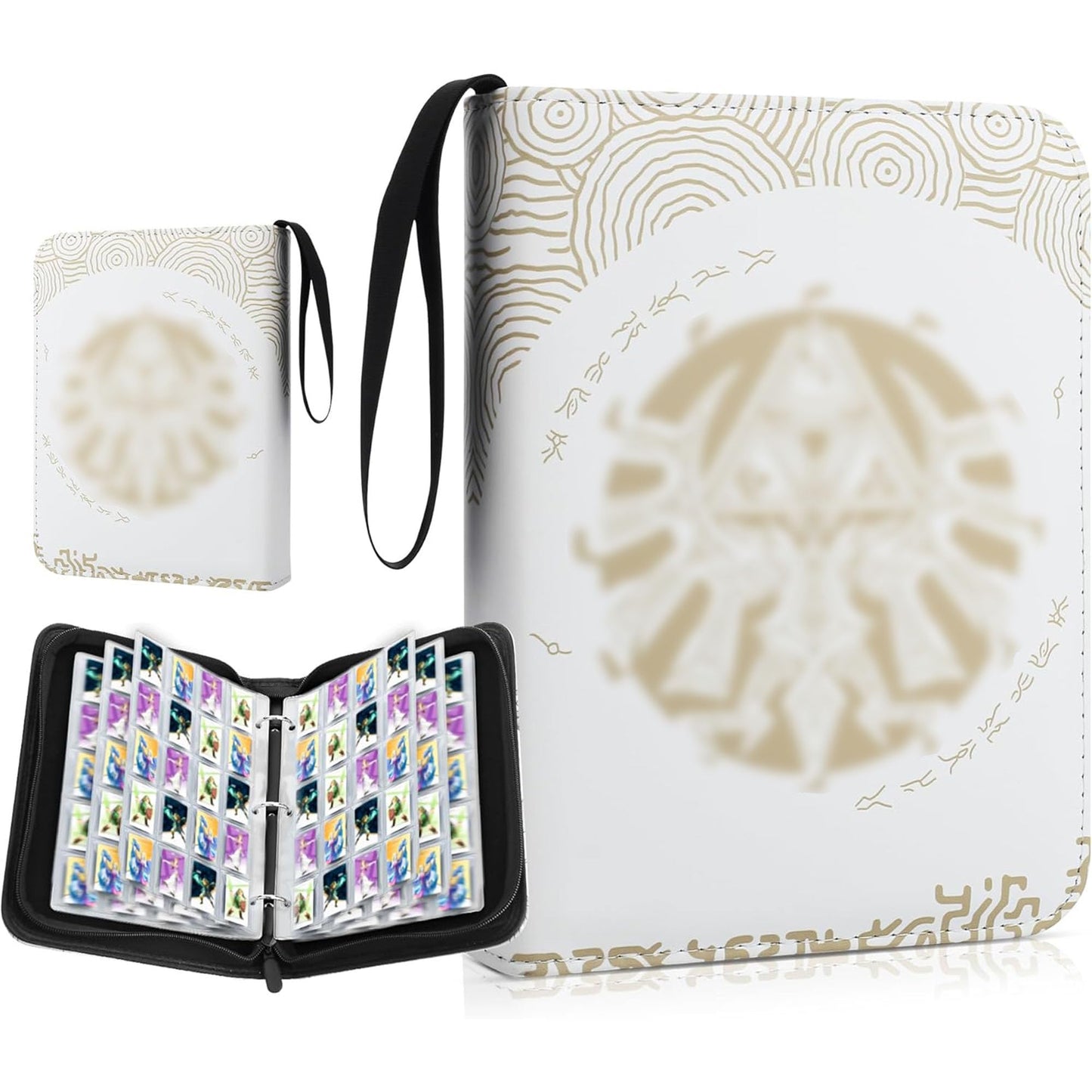 RHOTALL 300-Pocket Cards Binder for Zelda Tears of the Kingdom & Amiibo Cards