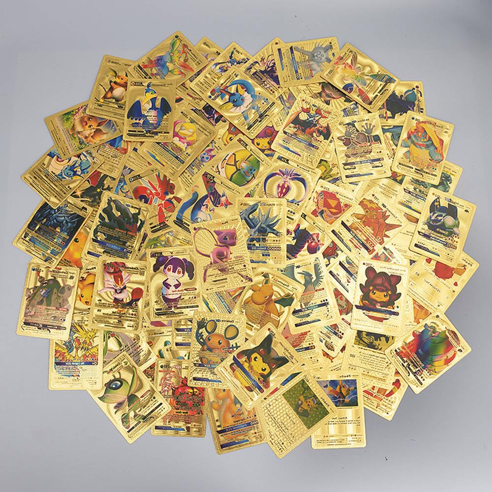 RHXOFYANG 55 PCS Gold Cards Pack – Premium Foil Cards for Collectors
