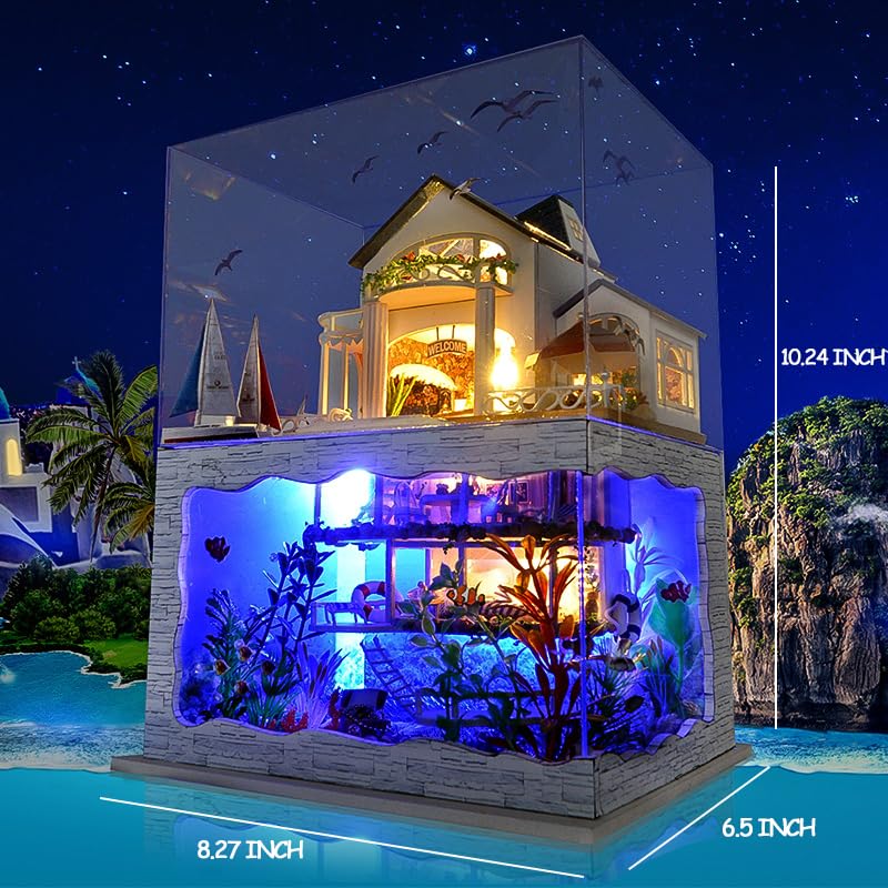 RHZN Miniature House Kit | Dollhouse DIY Kit for Adults – Holidays in Hawaii