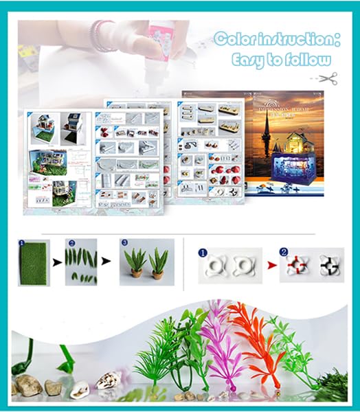 RHZN Miniature House Kit | Dollhouse DIY Kit for Adults – Holidays in Hawaii