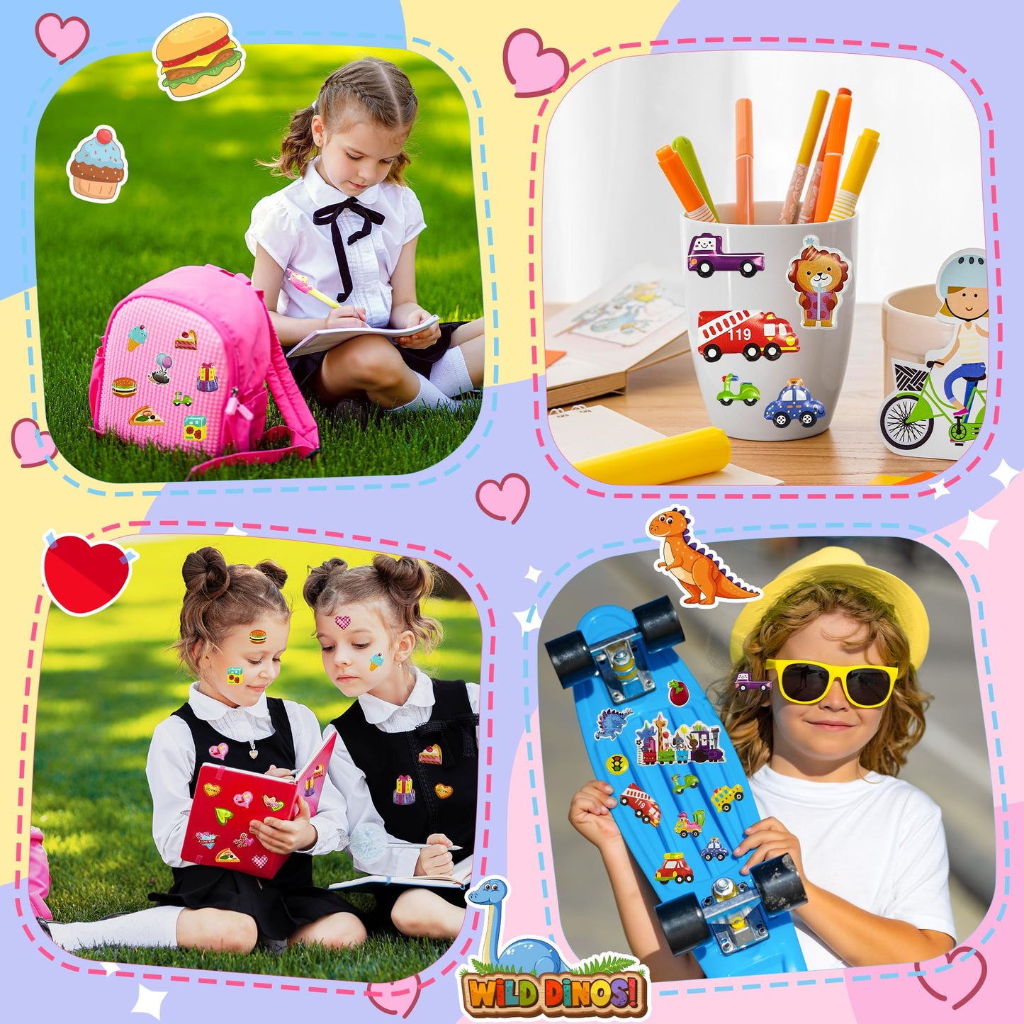Riccioofy Puffy Stickers – 500+ 3D Kids Stickers Pack for 2–4 Year Olds | Christmas Crafts & Classroom Fun