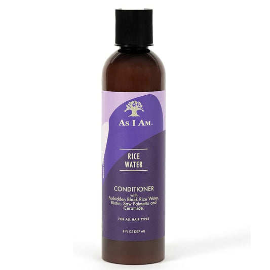 As I Am Rice Water Conditioner Strengthening & Hydrating for Curly, Coily & Wavy Hair 8 oz