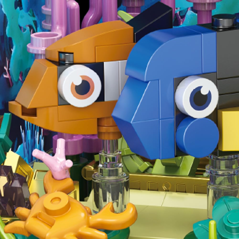 RiceBlock Ocean Aquarium Building Set – STEM Toy for Kids 8-12, 875–889 Pieces, Gift-Ready