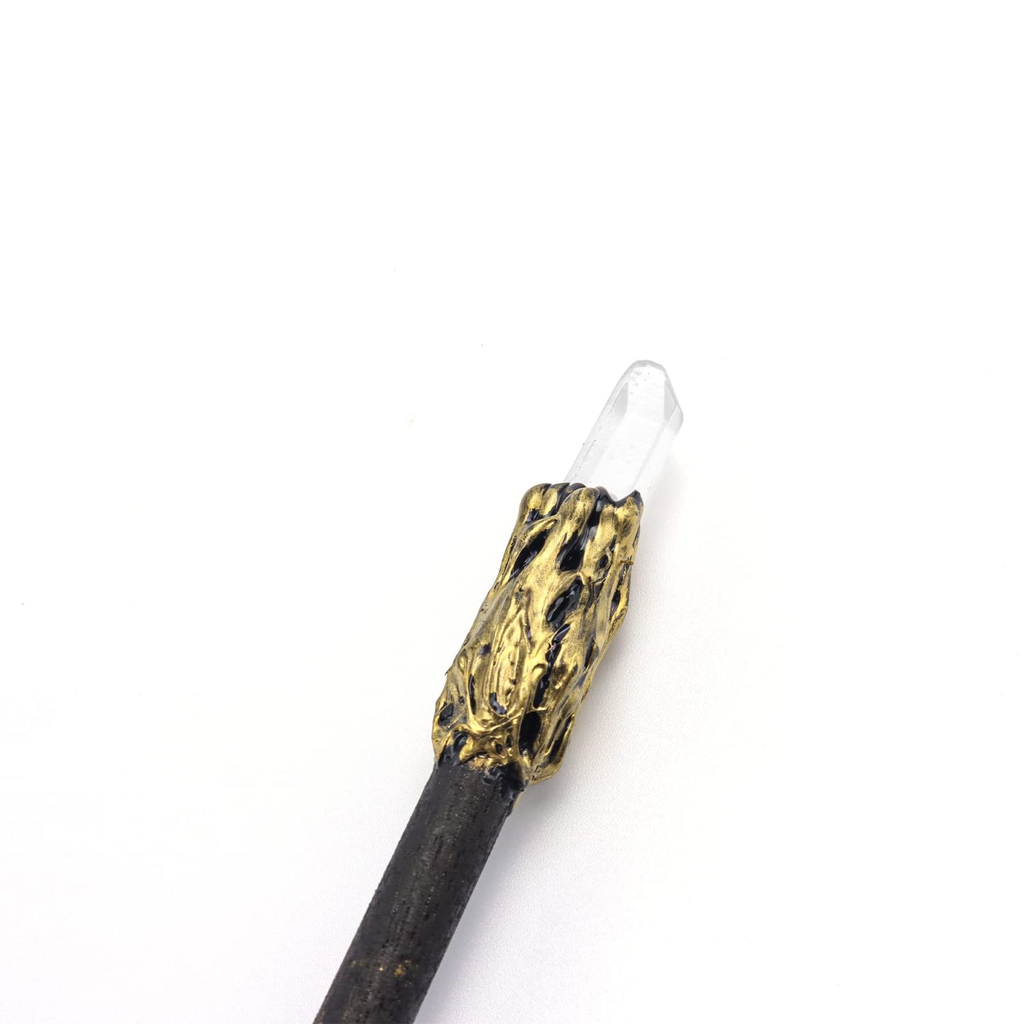 Rich Boxer Fine Handcrafted Crystal Magic Wand – Pink & White Gemstone Wand for Witches and Wizards