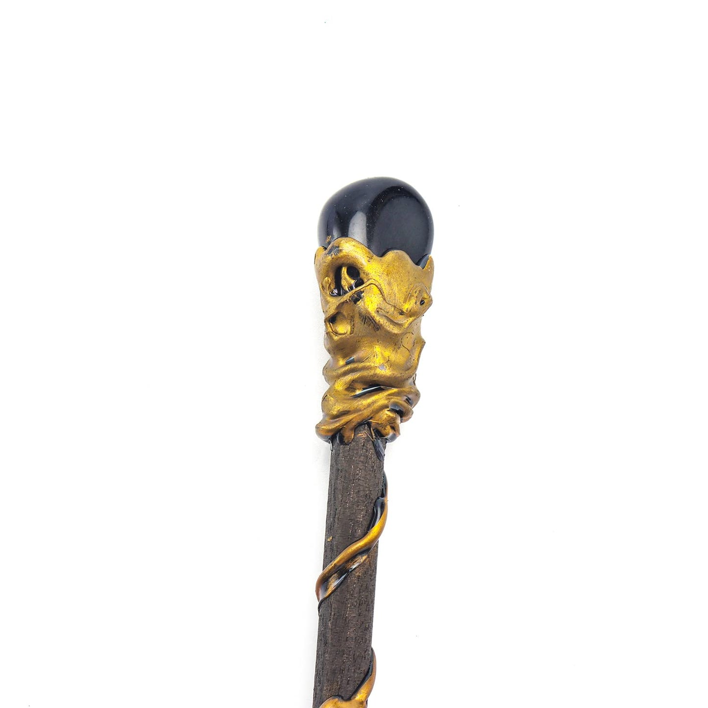 Rich Boxer Fine Handcrafted Crystal Magic Wand – Wooden Handle Gemstone Wand for Witches and Wizards
