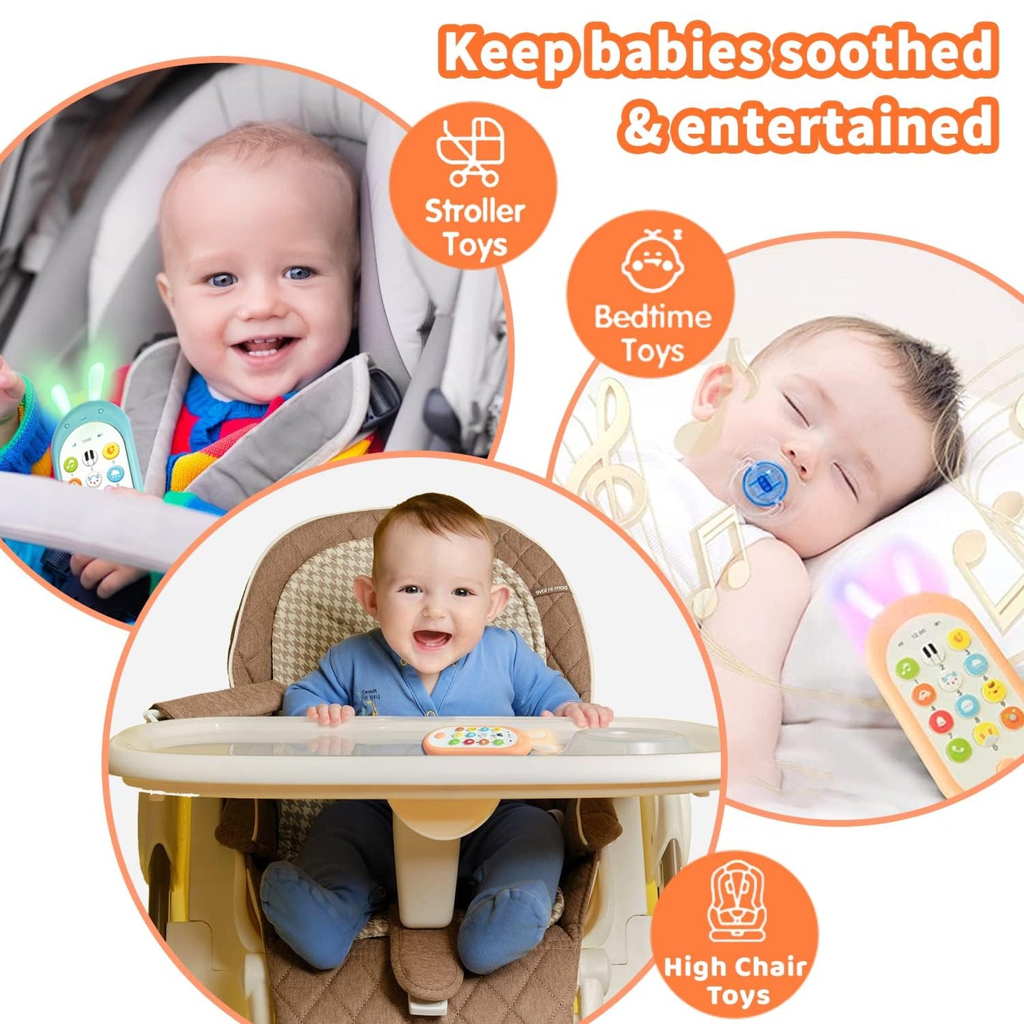 Richgv Baby Phone Toy – 12 Functions, Teether & Lights for 6-12 Months