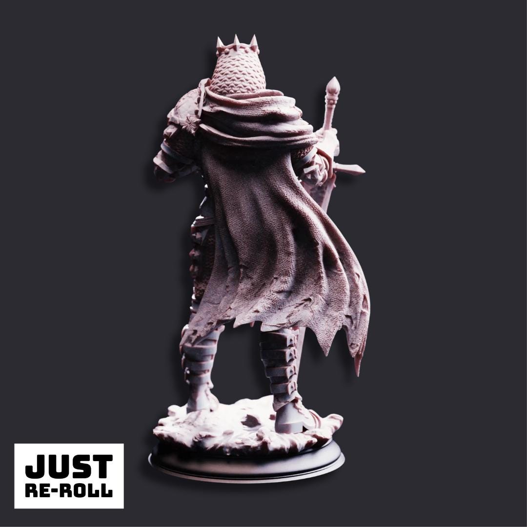 Ridan the Everlasting Ancient Colossal King - 3D Printed Monster Miniature