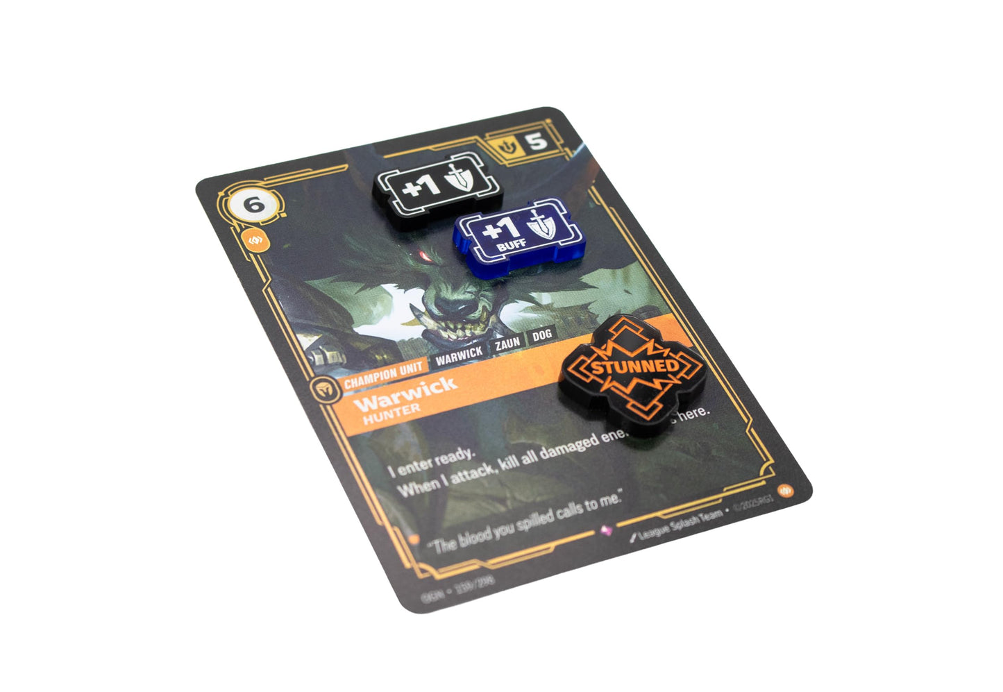 Riftbound TCG Compatible Tokens – Might Modifier & Buff Transparent Acrylic | 49 Single-Sided Set