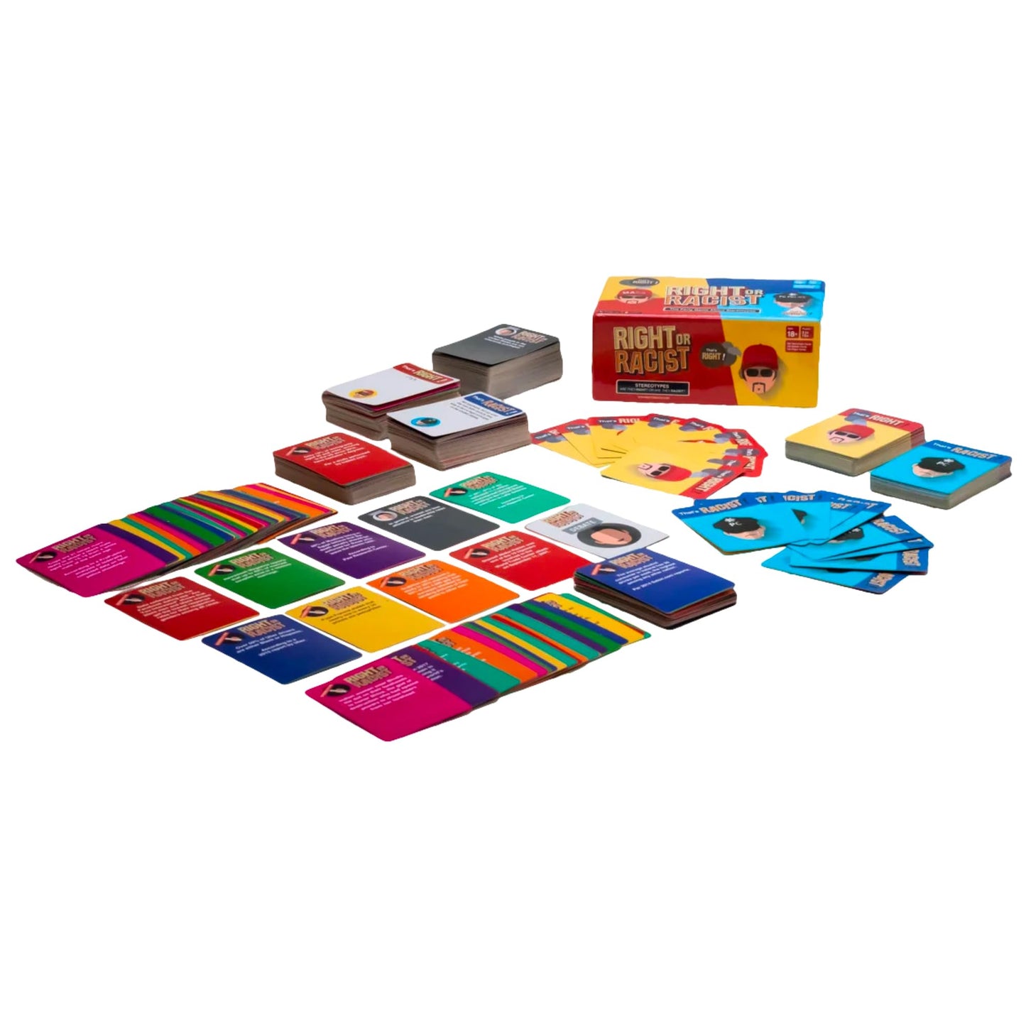 Right Or Racist Card Game - Debates, Trivia & Hilarious Gag Gift for 3-10+ Players