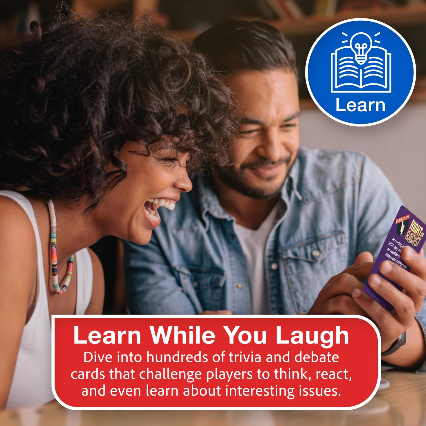 Right Or Racist Card Game - Debates, Trivia & Hilarious Gag Gift for 3-10+ Players