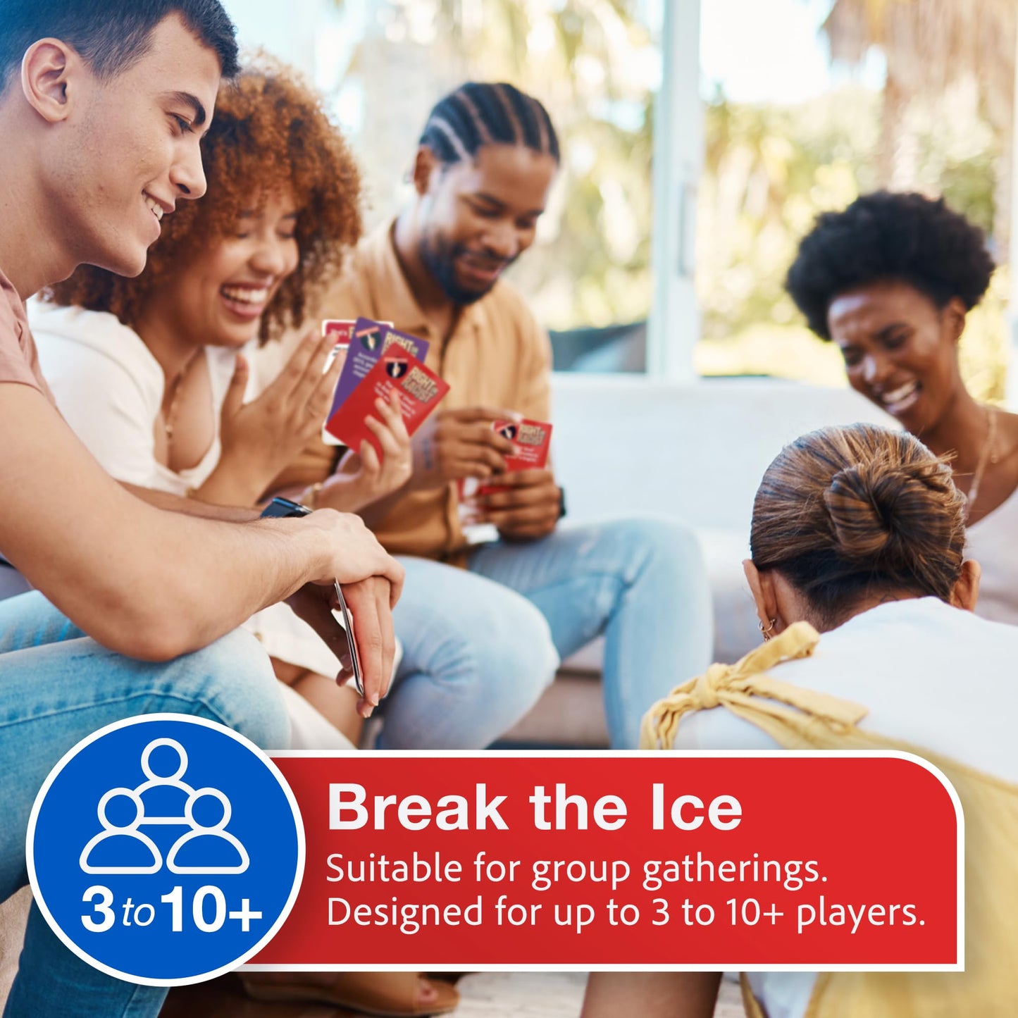 Right Or Racist Card Game - Debates, Trivia & Hilarious Gag Gift for 3-10+ Players