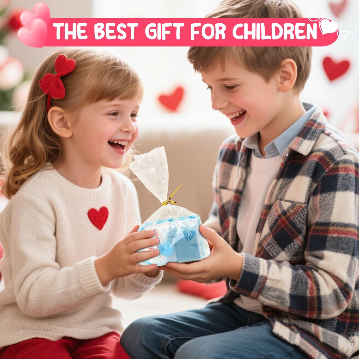 RILSIC 24-Pack Valentine’s Crystal Growing Science Kits for Kids & Classrooms