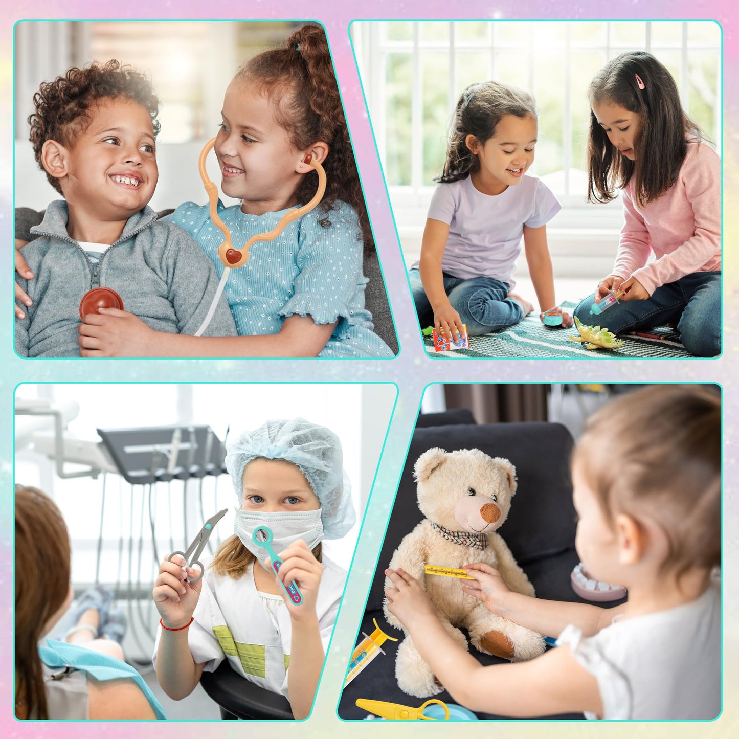 RILUKICH Doctor Kit for Kids 3-5 — Pretend Play Medical Toy Set with Carry Bag