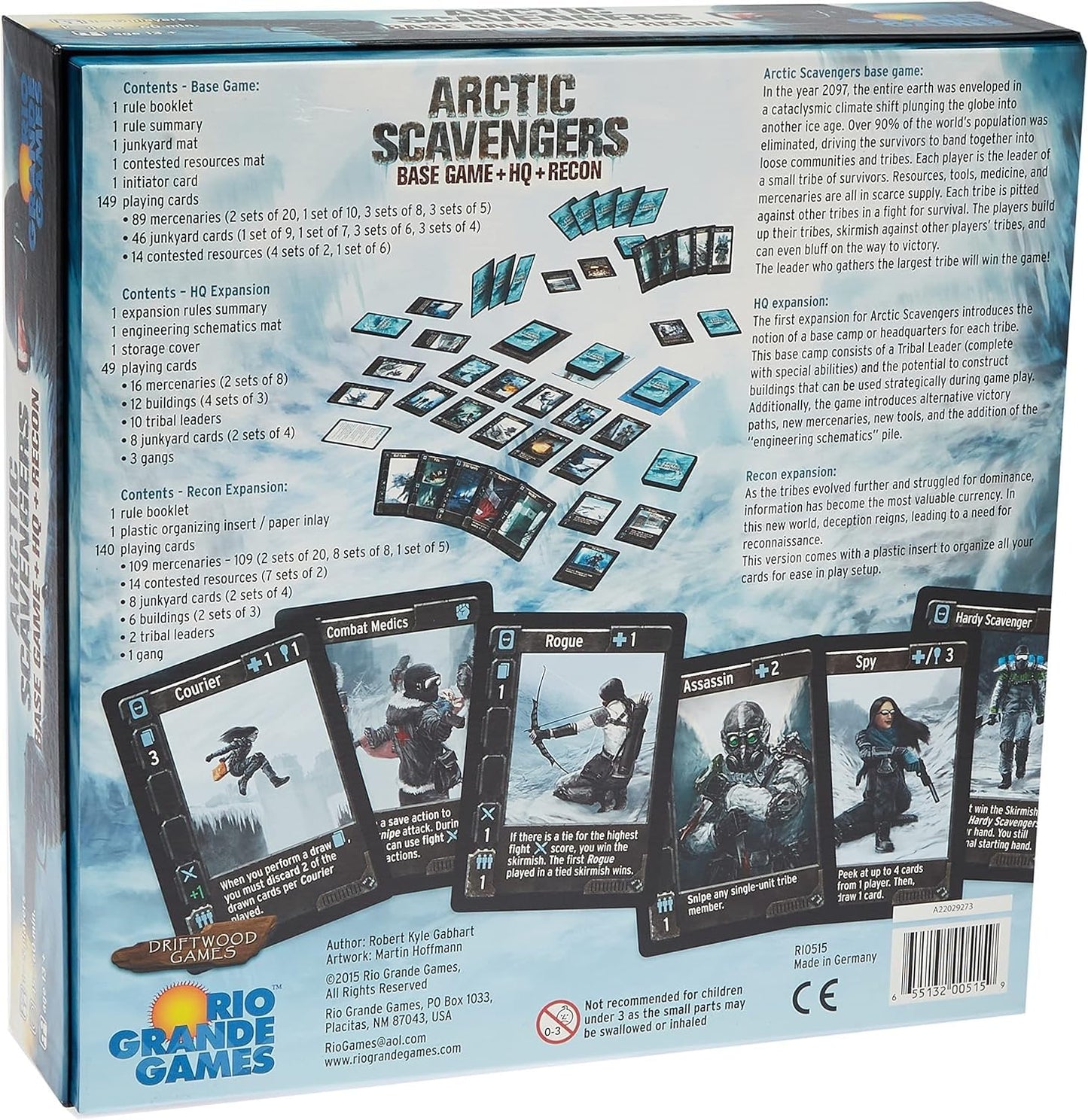 Rio Grande Games Arctic Scavengers with Recon Expansion – Strategy Board Game