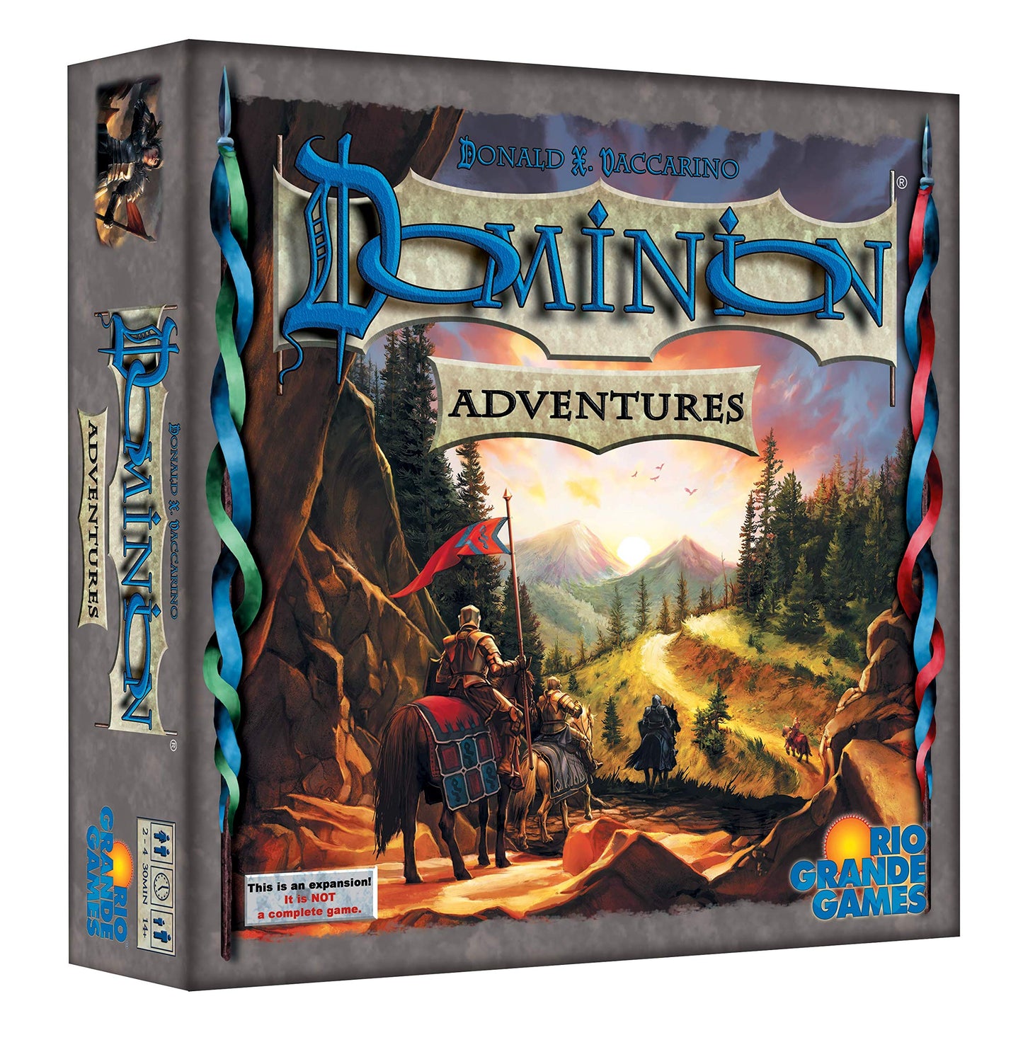 Dominion Adventures Game Gold | Rio Grande Games – 2–6 Players, 30 Min
