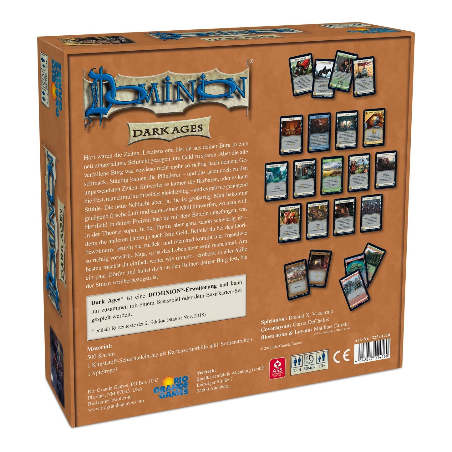 Rio Grande Games Dominion Dark Ages Expansion – 35 New Kingdom Cards for Dominion (Not Stand-Alone)