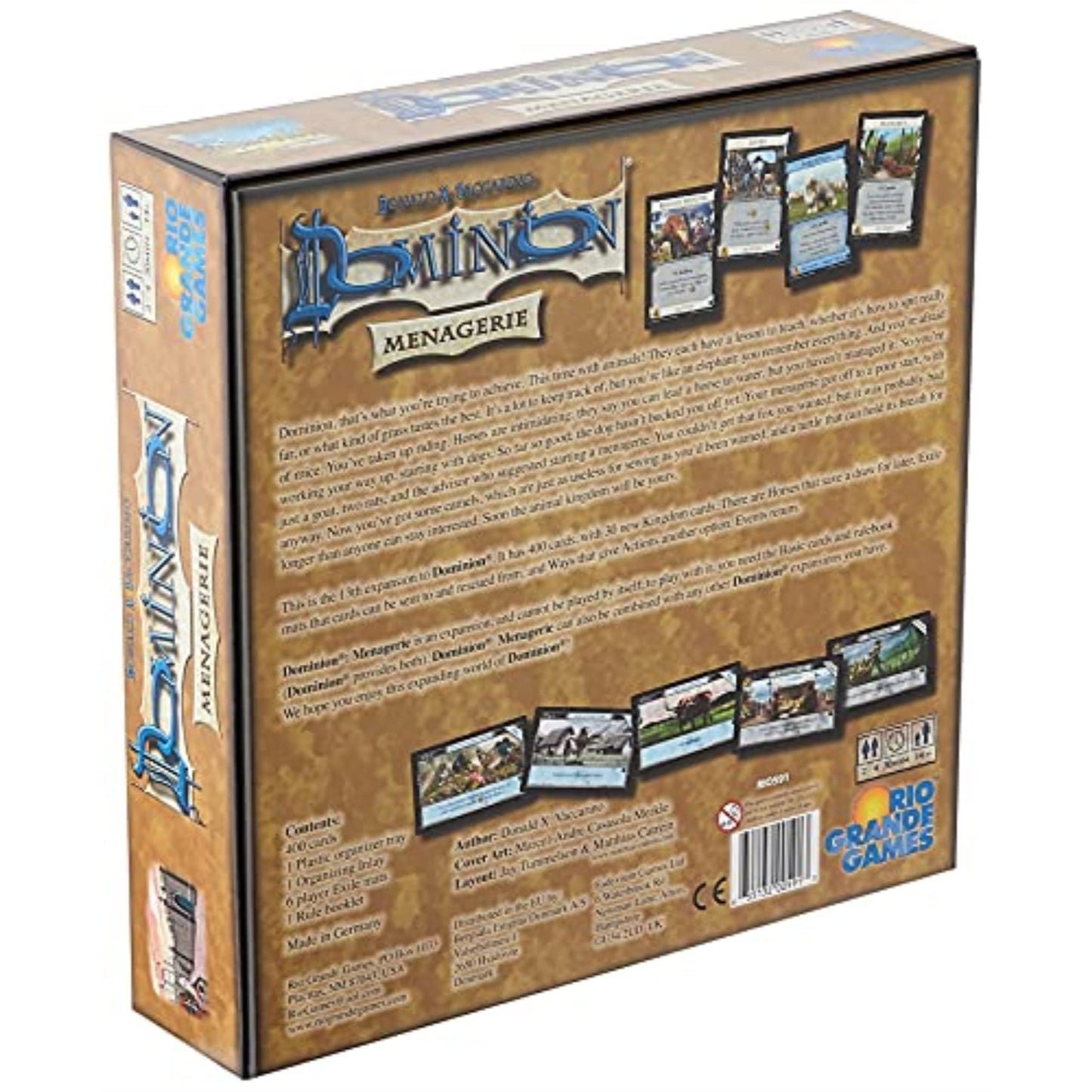 Rio Grande Games Dominion: Menagerie Expansion – Animal-Themed Cards & New Mechanics