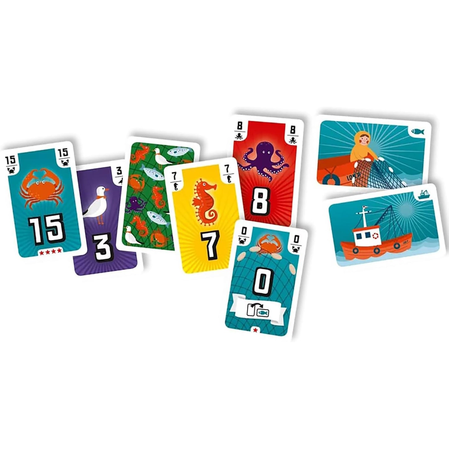 Rio Grande Games Fishing: Ocean-Themed Trick-Taking Card Game for 3–5 Players | 14+ | 30–60 Mins
