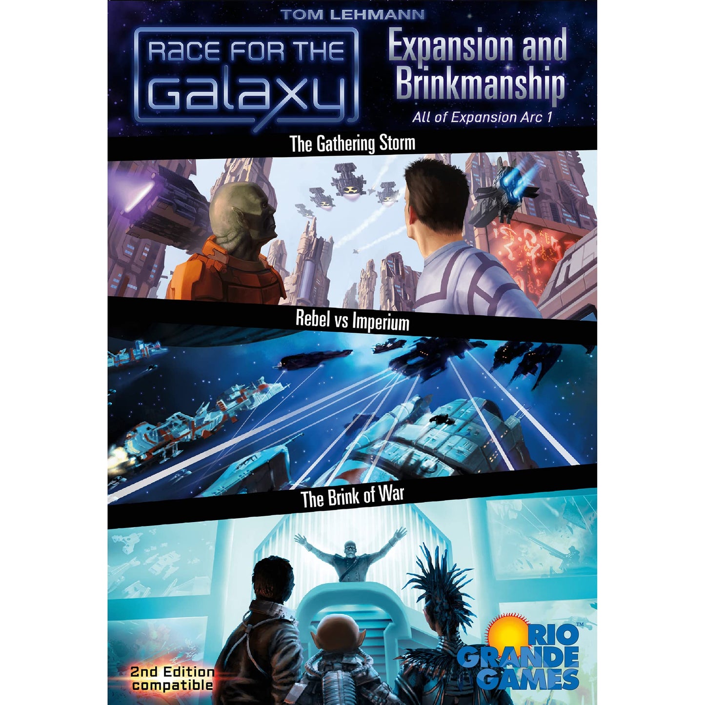 Rio Grande Games Race for The Galaxy: Expansion & Brinkmanship – The Combined 1st Arc (2nd Edition Compatible)