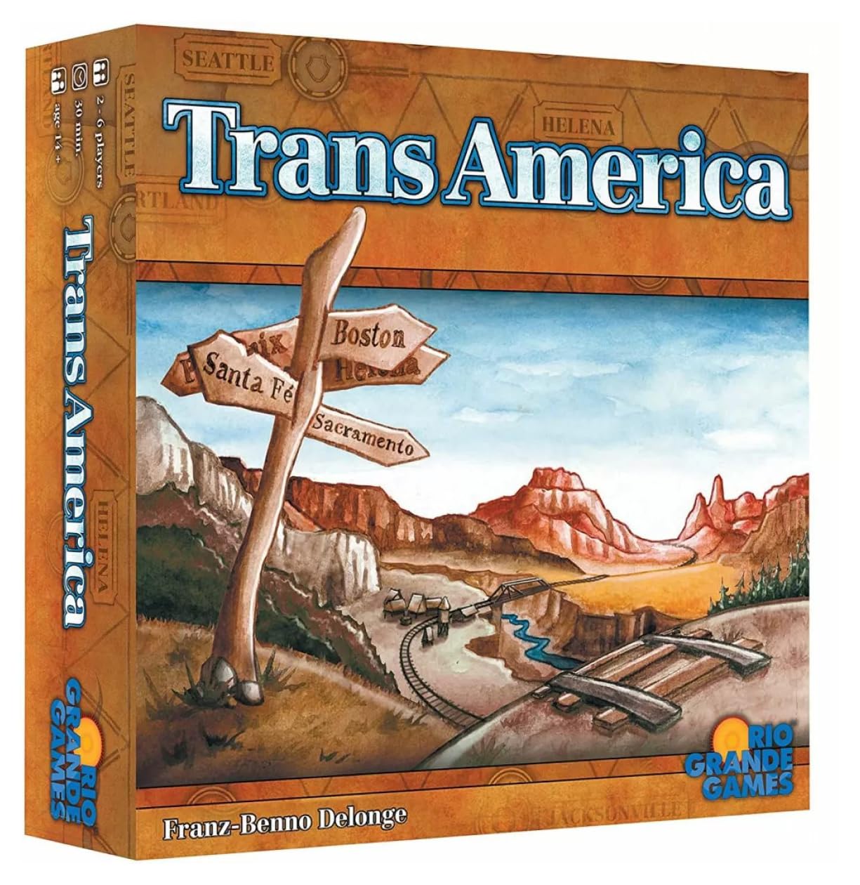 Transamerica Game by Rio Grande Games — Classic Railroad Strategy for 2-6 Players