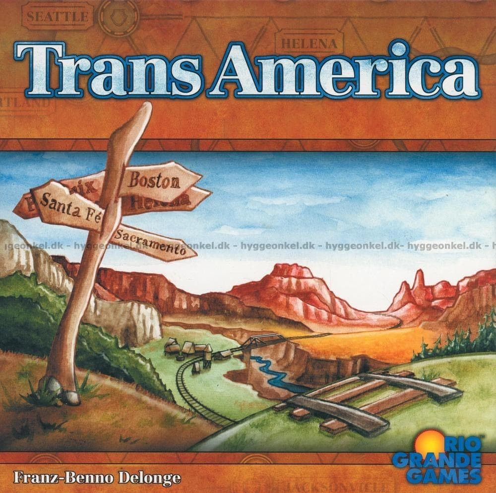 Transamerica Game by Rio Grande Games — Classic Railroad Strategy for 2-6 Players