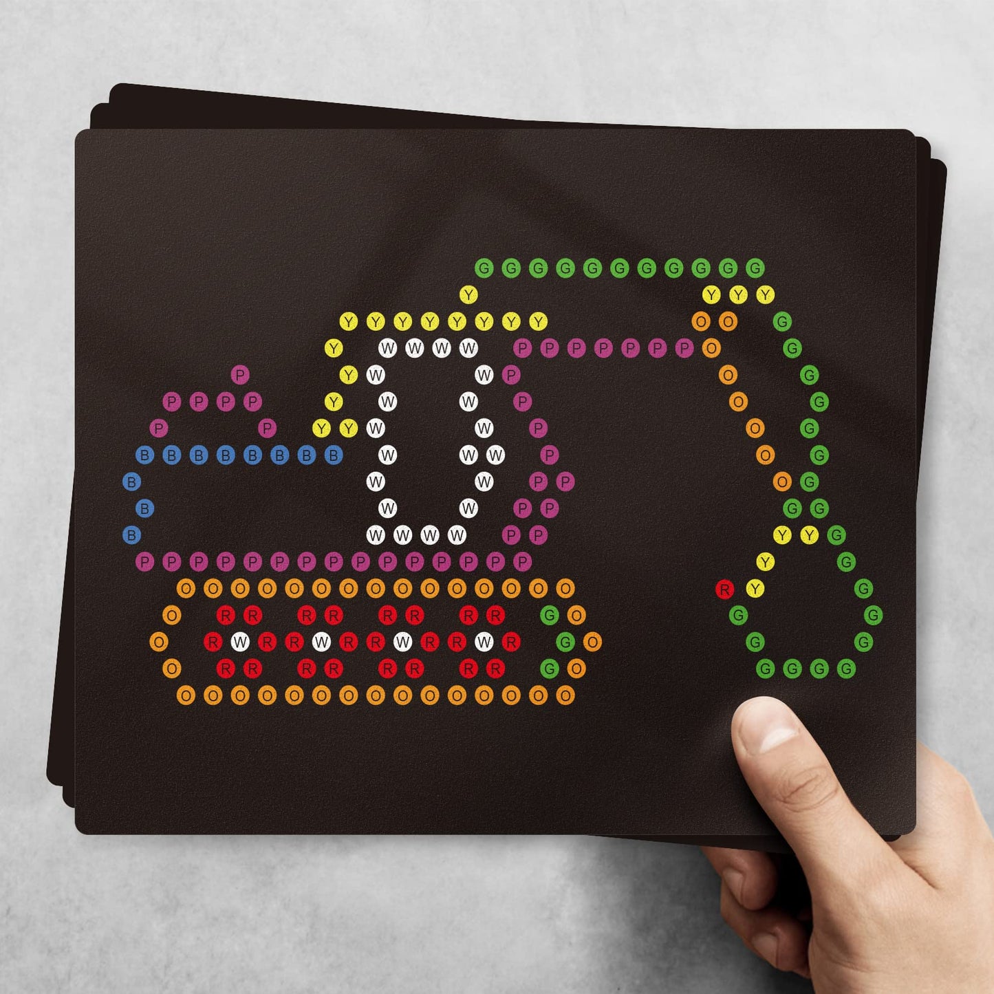 RioRand Refill Templates 20PCS for Magic Panel Light-Up Board – Transportation Theme (Ages 4+)