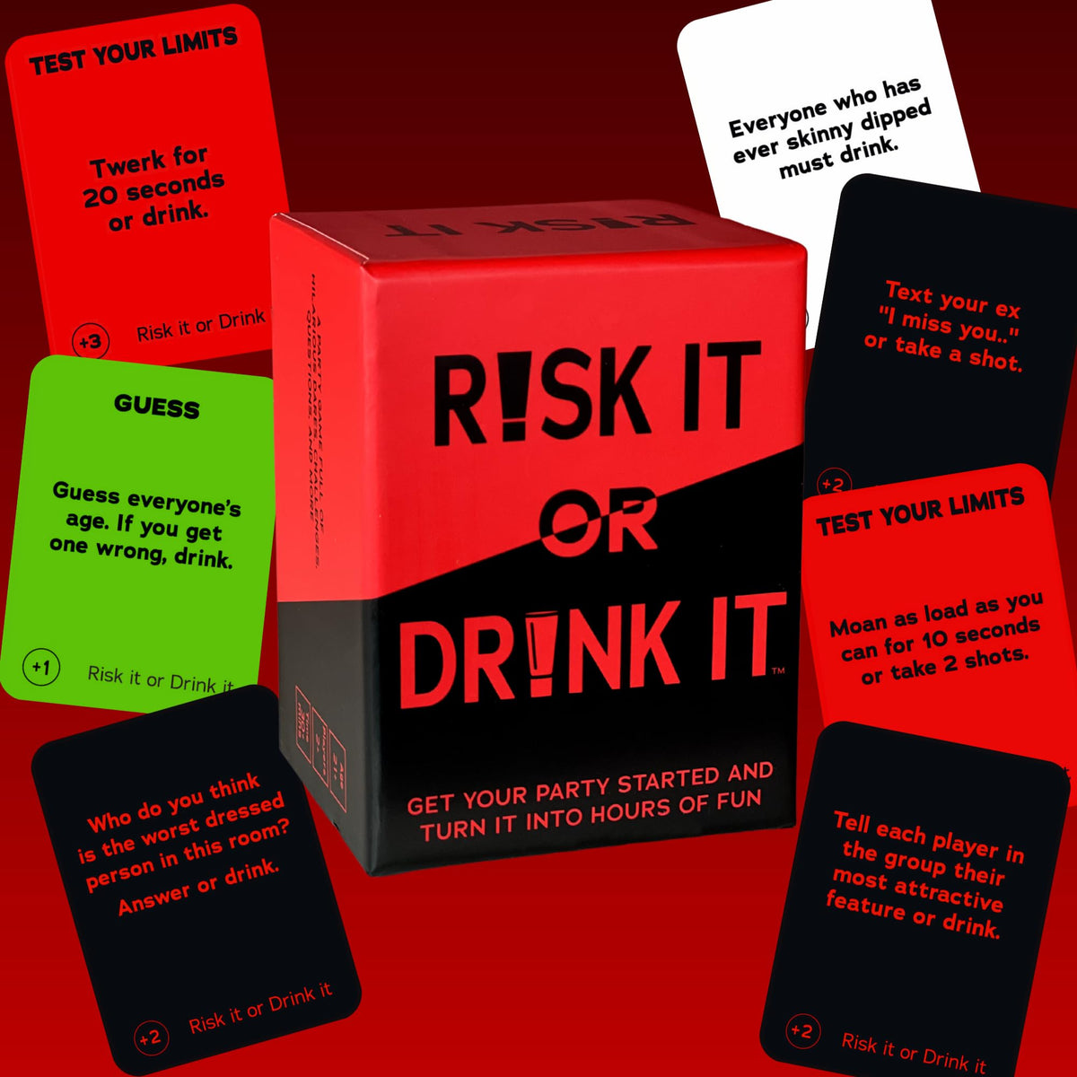 RISK IT OR DRINK IT | 150 Dares & Risky Questions for Adults