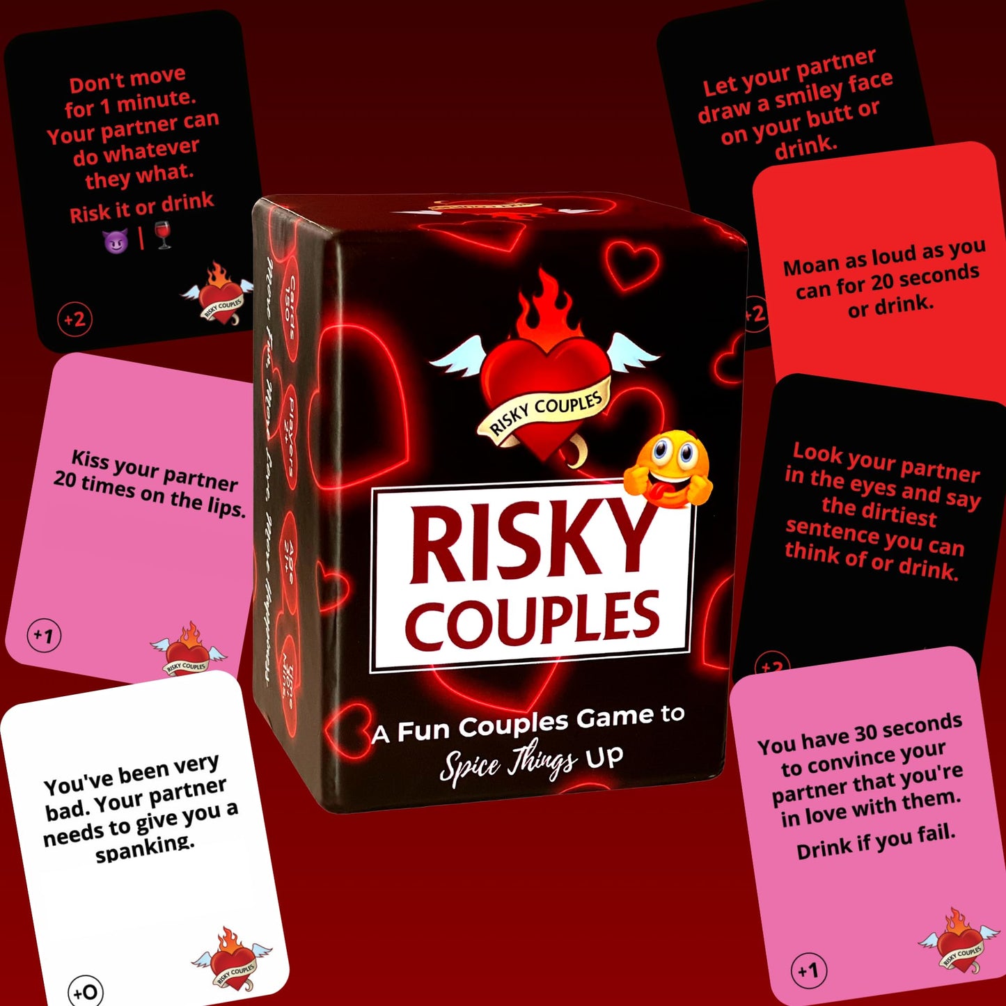 RISKY COUPLES | Couples Card Game for Date Night – 150 Questions & Challenges