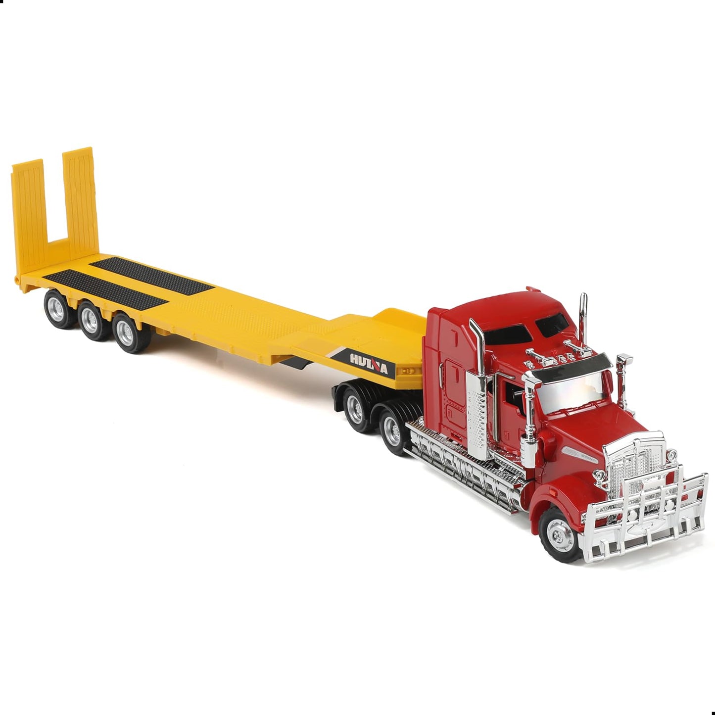 Risopen 1/50 Scale Kenworth W900 Truck with Flatbed Trailer – Diecast Model Toy